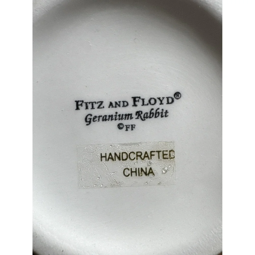 Fitz & Floyd Geranium Rabbit 3pcs‎ Planter Set 3